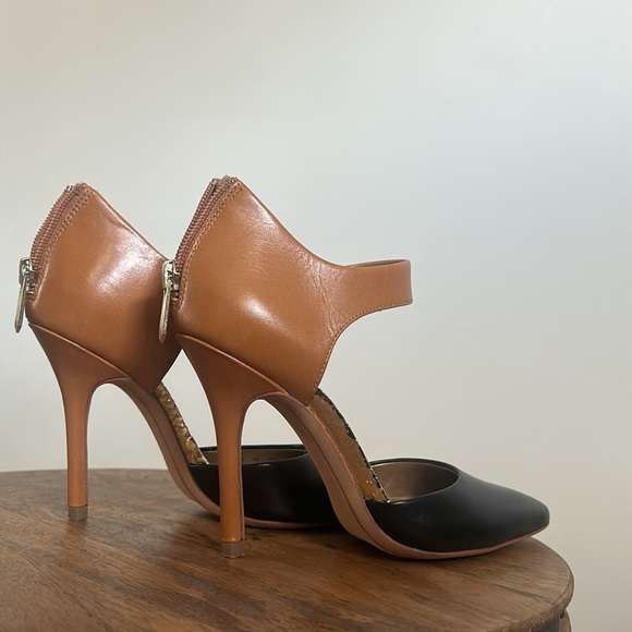 Sam Edelman DELLA, Black Camel with Gold Leather heel pumps Size 4 M - Picture 8 of 8